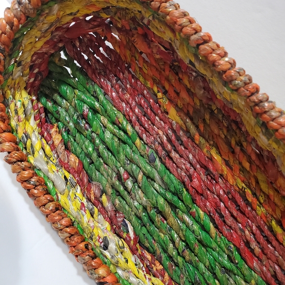 Recycled Bag Planters Handmeade in India from Recycled Bags Multi-colored - Picture 6 of 15